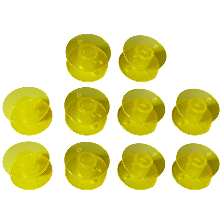 Sewing and Embroidery Bobbins 11.5 mm Plastic Bobbins for Thread Storage, Pack of 10