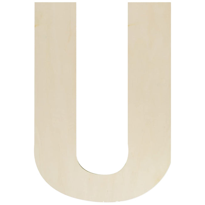 Unfinished Wooden Letter Style Surface for DIY Arts Crafts Home Decor Projects
