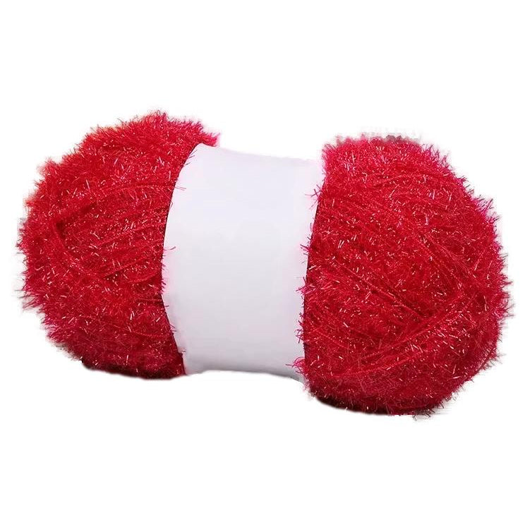 Sparkling Scrubby Yarn for Dishcloths 50g/1.76oz 109 Yards, Durable Polyester Yarn for Crocheting