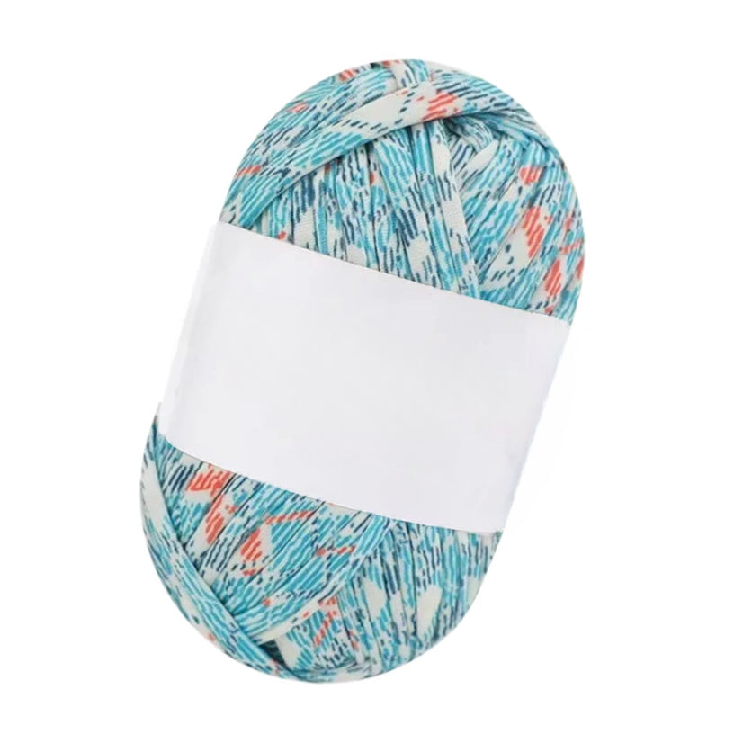 Polyester T-Shirt Yarn for Crochet Bags, Baskets, Coasters, and Crafts, 100g/3.53oz 48 Yards