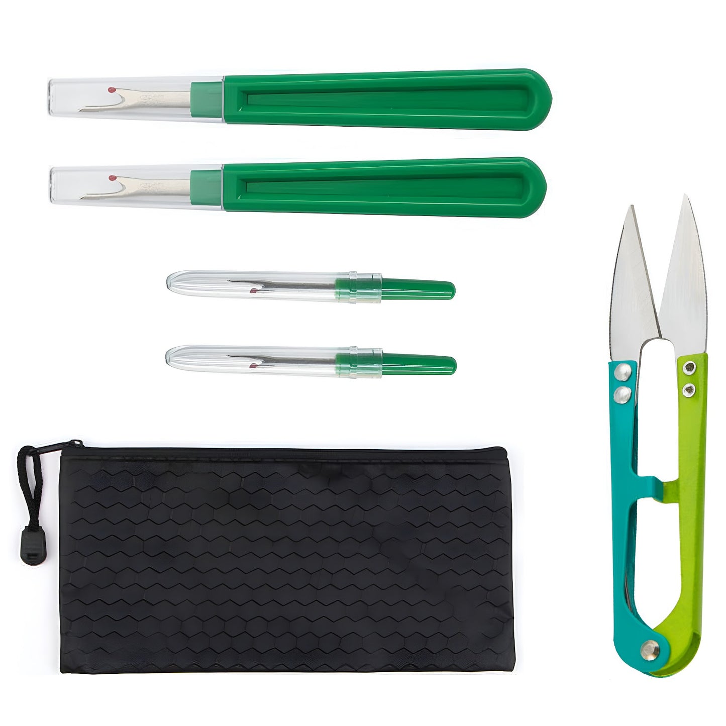 Seam Ripper and Thread Remover Kit With 2 Large 2 Small Unpickers and Trimming Scissors