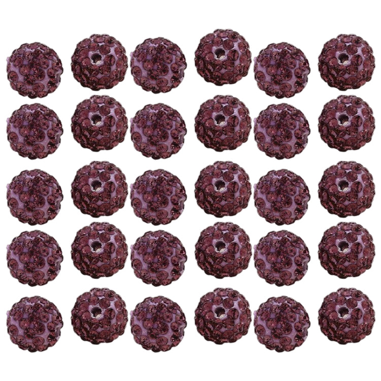 10mm White Rhinestone Beads for Jewelry Making Round Disco Crystal Beads for DIY Bracelets, Earrings and Necklaces