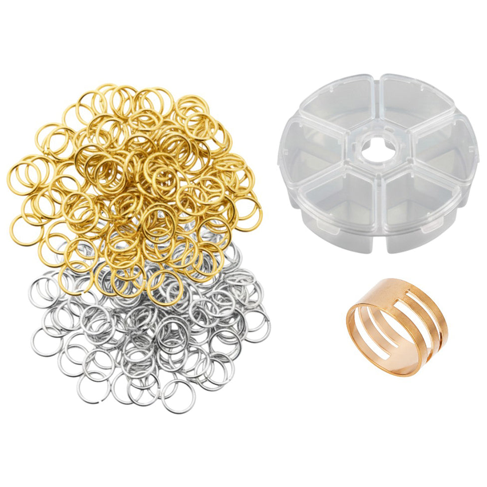 Stainless Steel 18 Gauge Jump Rings Open Connector Rings for Jewelry Making, Chainmail, Keychains and DIY Crafts