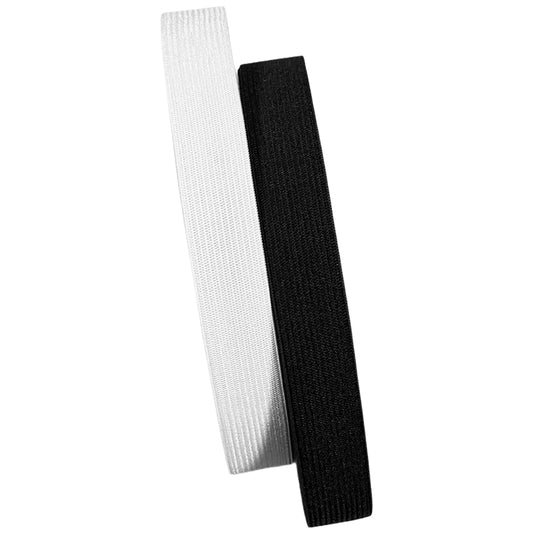 0.75 Inch Knitted Elastic Band 16 Yards Black and White Set for Sewing and Waistbands