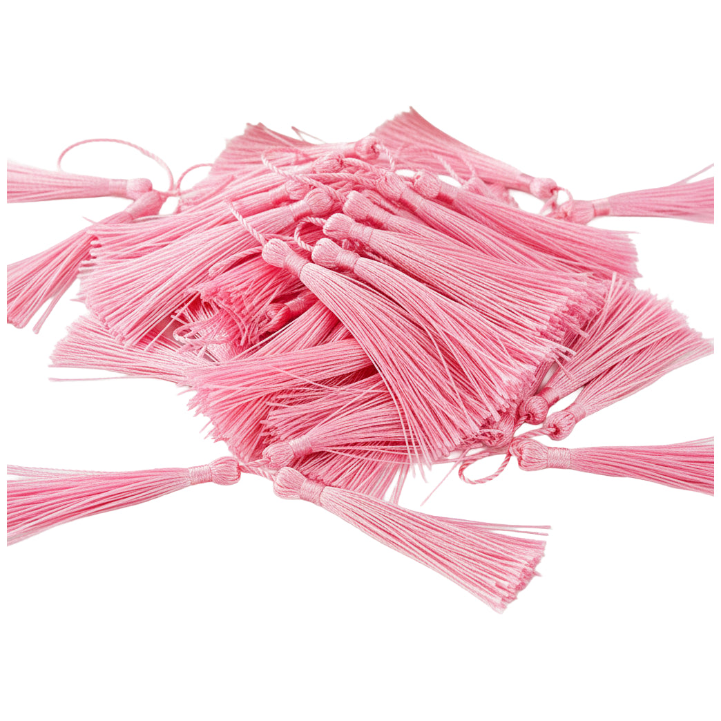 Bookmark Tassels Assorted Colors 5 Inch Craft Tassels with Loops for Keychains and DIY Projects, Pack of 140