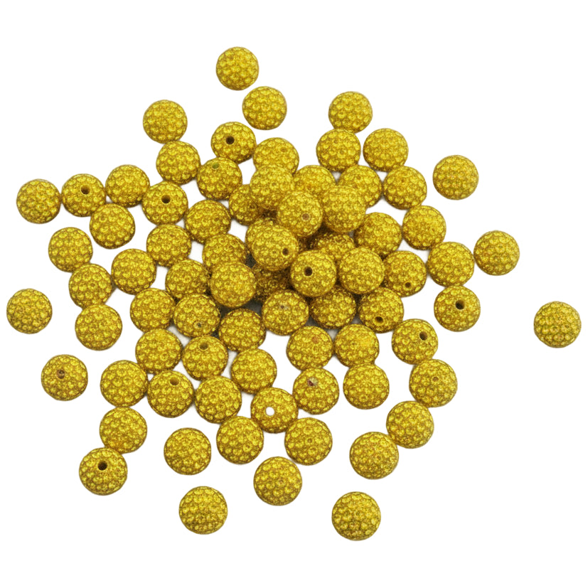Sparkle Rhinestone Clay Beads Round Disco Spacer Beads for Jewelry Making, Bracelets, Earrings and DIY Craft Projects