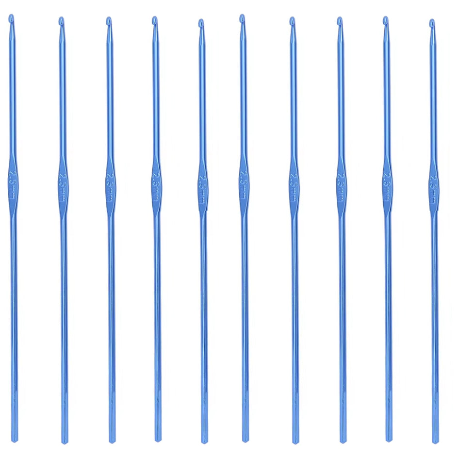Multi-Colored Aluminum Crochet Hooks Set for DIY Crafts and Knitting Projects
