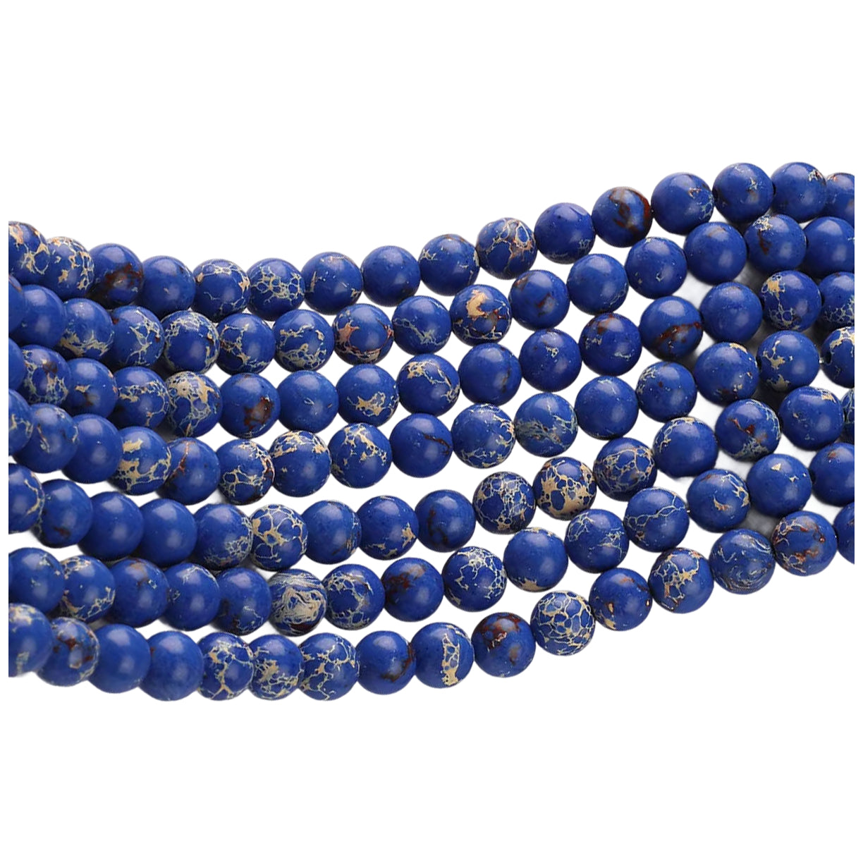 Natural Agate Round Gemstone Beads Polished Stone Loose Beads for Jewelry Making 15 Inch Strand