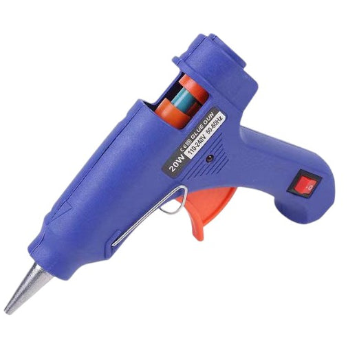 Mini Hot Glue Gun with Precision Nozzle and Easy Squeeze Trigger for Crafts, Repairs and DIY Projects