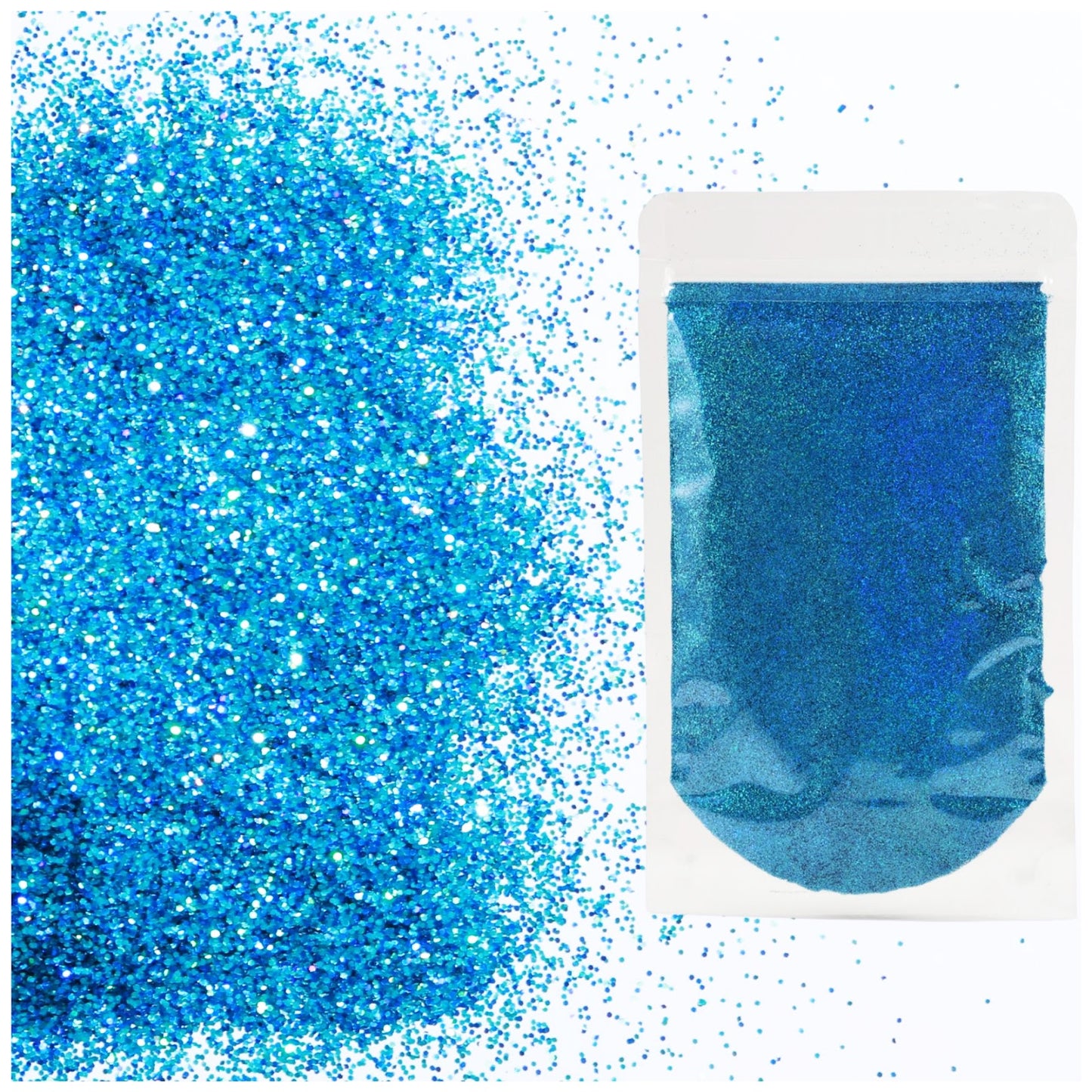 Holographic Fine Glitter 2mm 1/128 for Crafts Resin Jewelry Keychains and Party Decorations