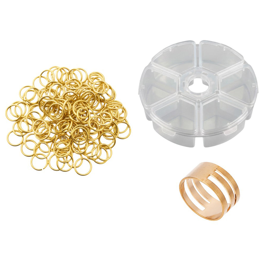 Stainless Steel 18 Gauge Jump Rings Open Connector Rings for Jewelry Making, Chainmail, Keychains and DIY Crafts