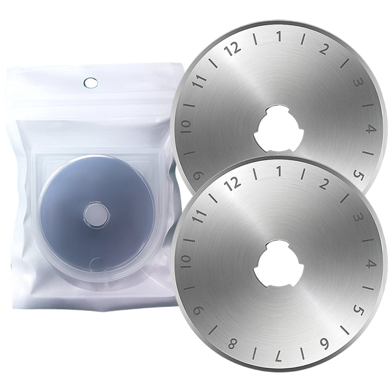 Rotary Cutter Replacement Blades for Fabric, Paper, Leather, Sewing, Quilting, and Craft Projects