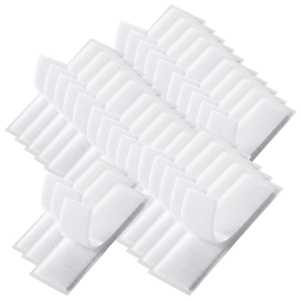 Strips with Adhesive for Fabric, No Sew Stick On for Fabric, Sticky Back for Clothes, Curtains - Heavy Duty Double Sided Hook and Loop Hem Tape Fasteners, No Sewing No Iron