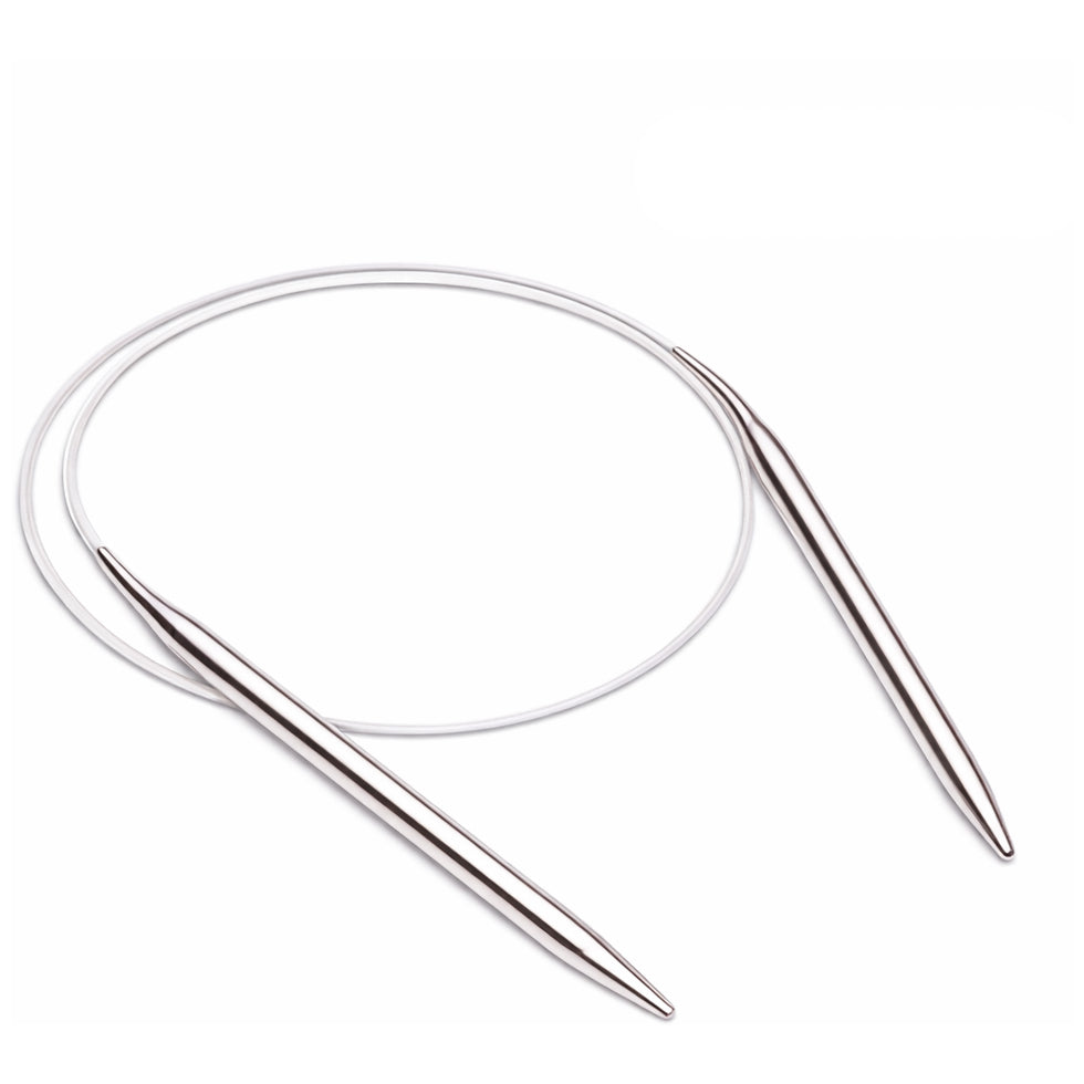 16 Inch Metal Circular Knitting Needles Set for Hats Sleeves Scarves Baby Sweaters and Small Knitting Projects