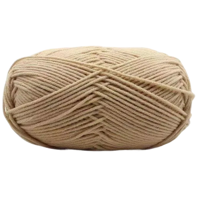 4-Ply Acrylic Yarn 50g/1.76oz 142 Yards, Tight Twist for Knitting and Crochet Projects
