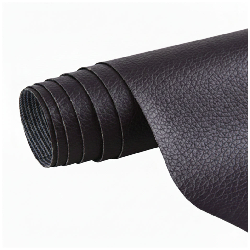 Waterproof Faux Leather Vinyl Fabric Sheets 0.6mm Thick UV Resistant Upholstery Material for DIY Repair Crafts