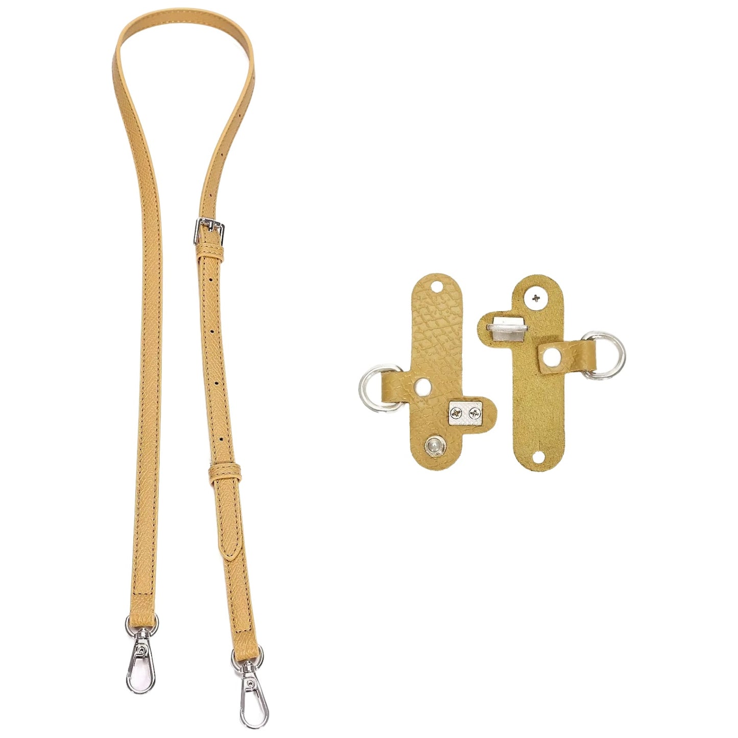 Adjustable Leather Crossbody Shoulder Strap Replacement Conversion Kit for Mini Pouch Bags 94–124cm