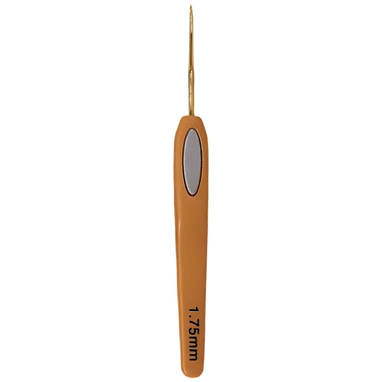 Soft Touch Steel Crochet Hooks with Ergonomic Orange Grip for Lace Crochet Thread Work and DIY Crafts