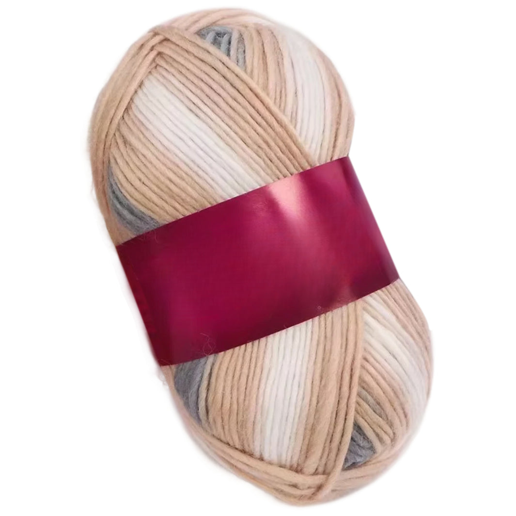 Soft Anti-Pilling Wool Yarn Blend, 30% Wool, 70% Acrylic, Aran/Worsted Weight #4, 100 Grams/3.53oz 175 Yards