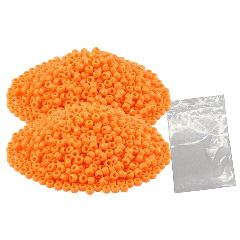 Plastic Pony Beads for Bracelets, Hair Braids, Jewelry Making and DIY Craft Projects