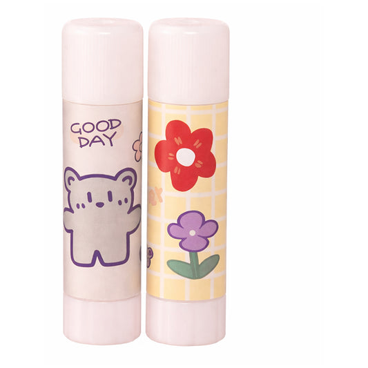 Permanent Glue Sticks Acid Free Non Toxic Adhesive for Paper Photos Crafts Strong Fast Bond No Mess Application, Pack of 2