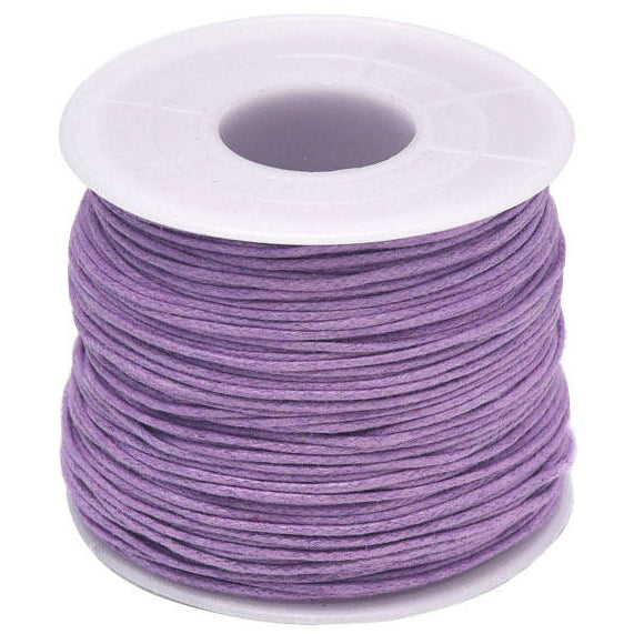 1mm 76.55 Yards Waxed Cotton Cord String for Beading, Macrame, Bracelet, and Necklace Making