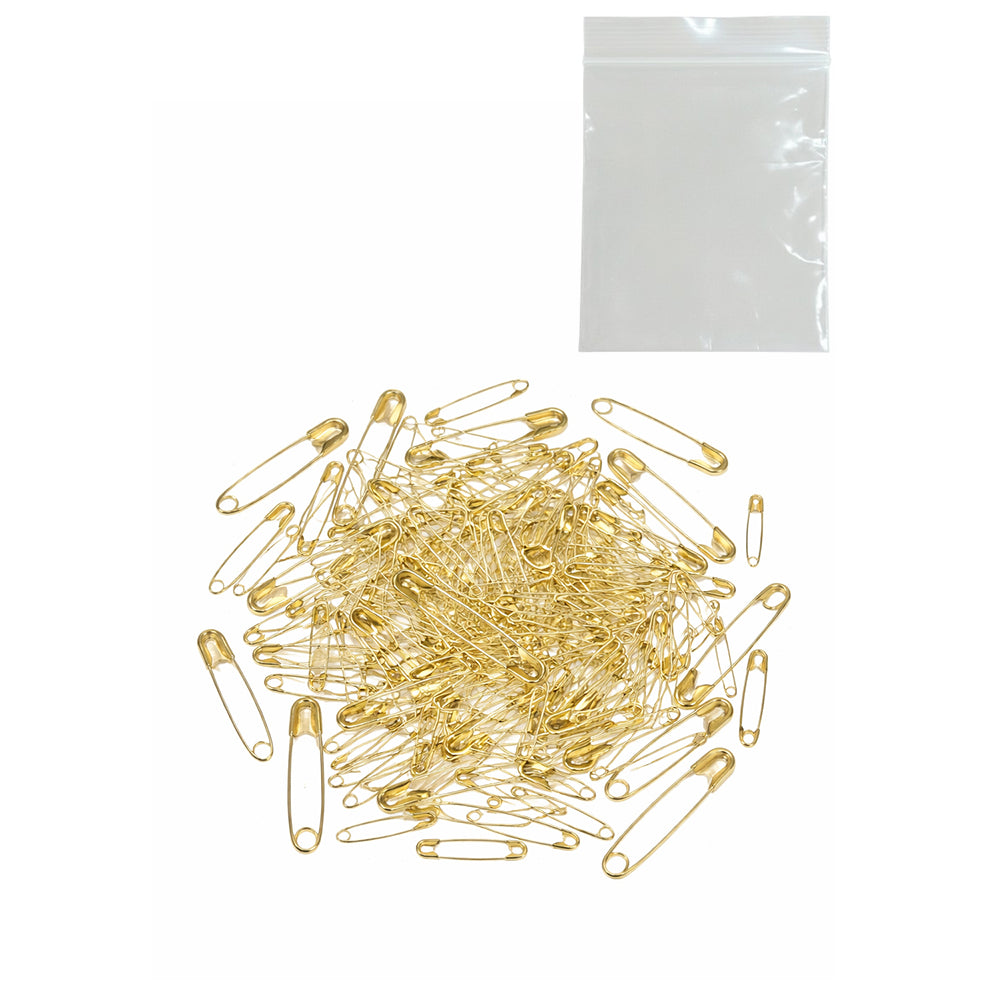 Heavy Duty Safety Pins Assorted 5 Sizes Nickel Plated Steel Bulk Set for Clothes Sewing Crafts and Art Supplies