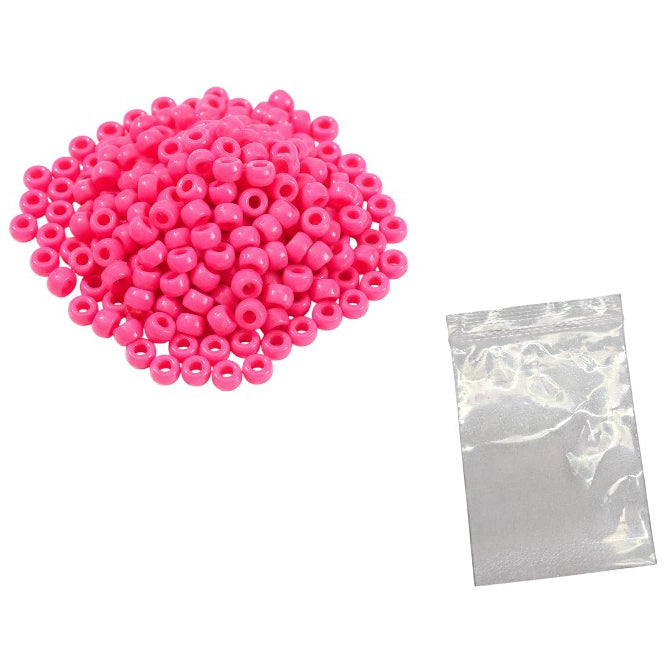 Plastic Pony Beads for Bracelets, Hair Braids, Jewelry Making and DIY Craft Projects