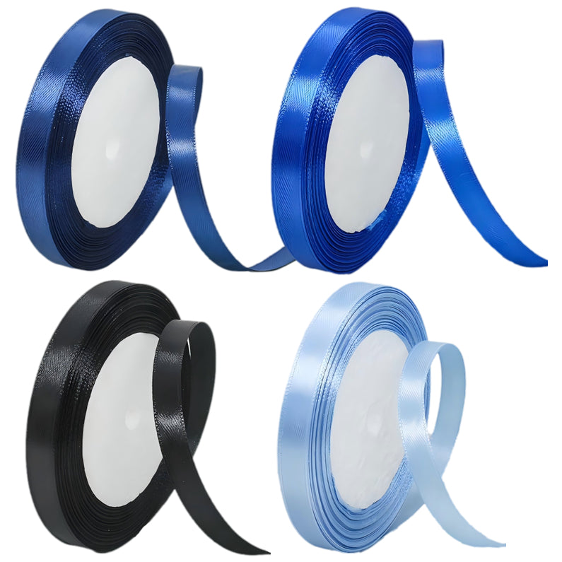 Satin Ribbon 4 Rolls 40 Yards for Gift Wrapping Crafts Weddings and Decorations