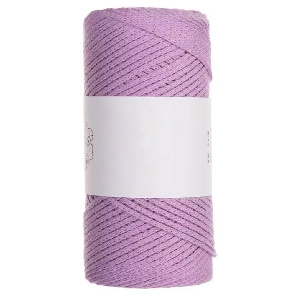 100% Cotton 2mm 300g/10.58oz, 220yds Macrame Rope Yarn for Crochet and Knitting Projects