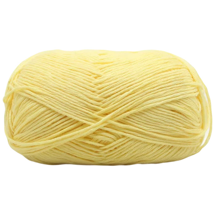 4-Ply Fingering Weight Yarn, 153 Yards 50g/1.76oz 100% Cotton Thin Yarn for Crochet & Knitting