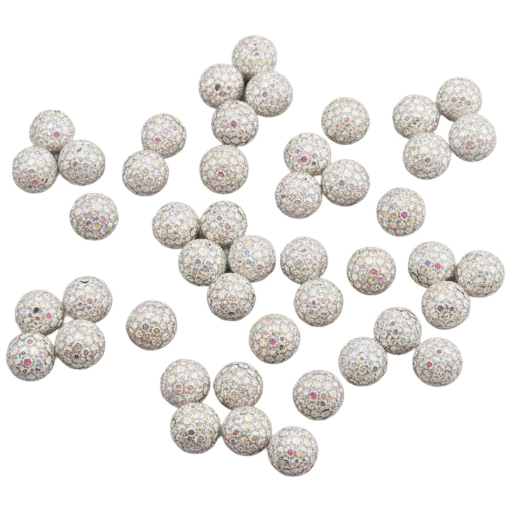 Sparkle Rhinestone Clay Beads Round Disco Spacer Beads for Jewelry Making, Bracelets, Earrings and DIY Craft Projects