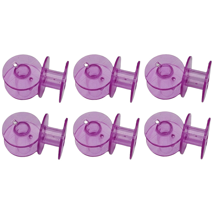 Transparent Sewing Machine Bobbins Plastic 20mm Universal Fit for Various Sewing Machine Brands, Pack of 12