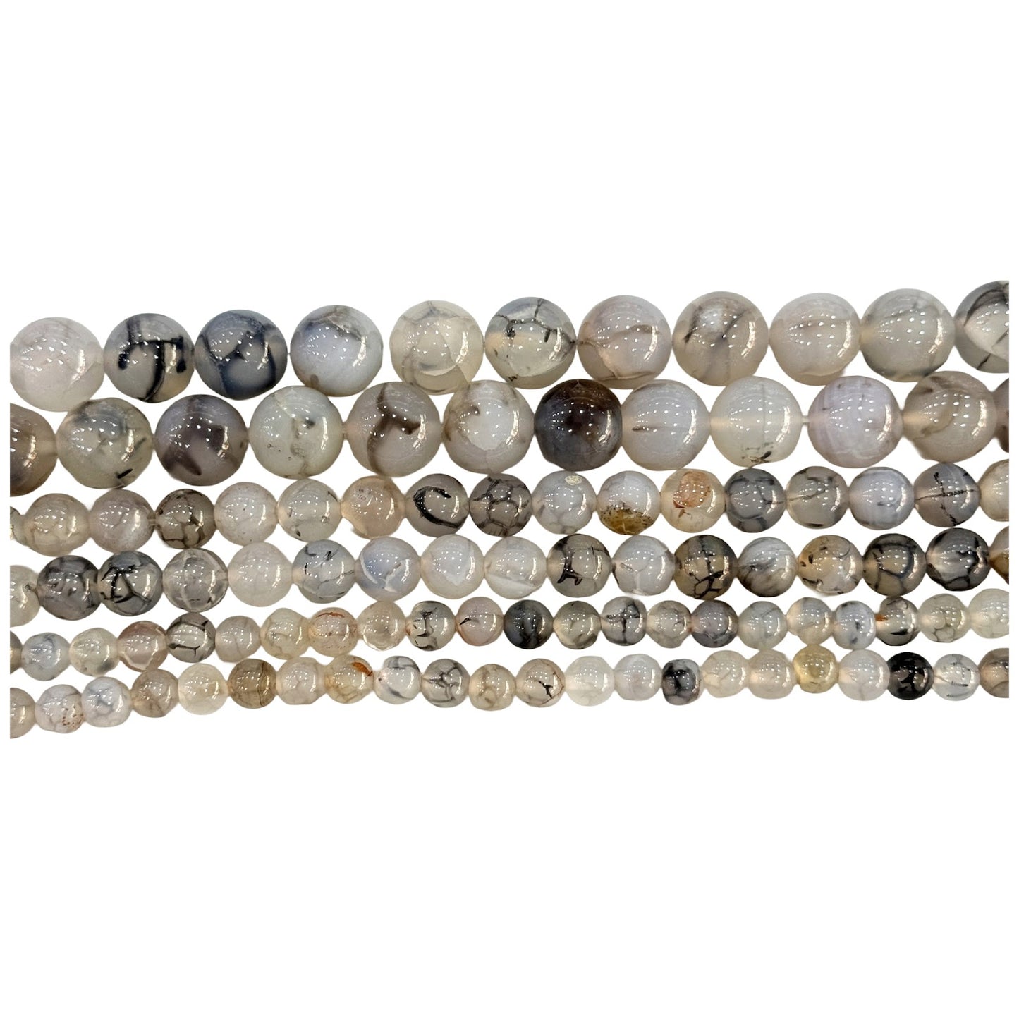 Natural Hematite Gemstone Round Beads 15 Inch Strand for Jewelry Making and Craft Design