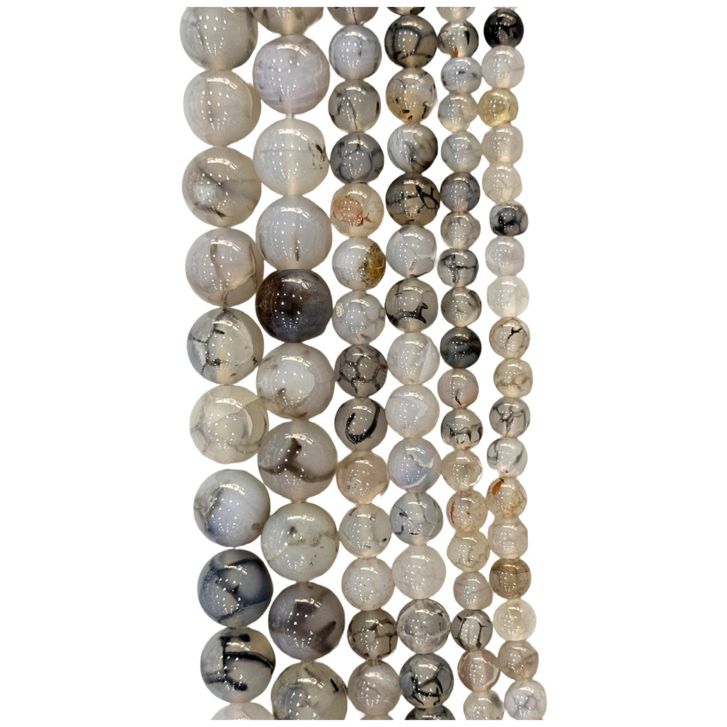 Natural Hematite Gemstone Round Beads 15 Inch Strand for Jewelry Making and Craft Design