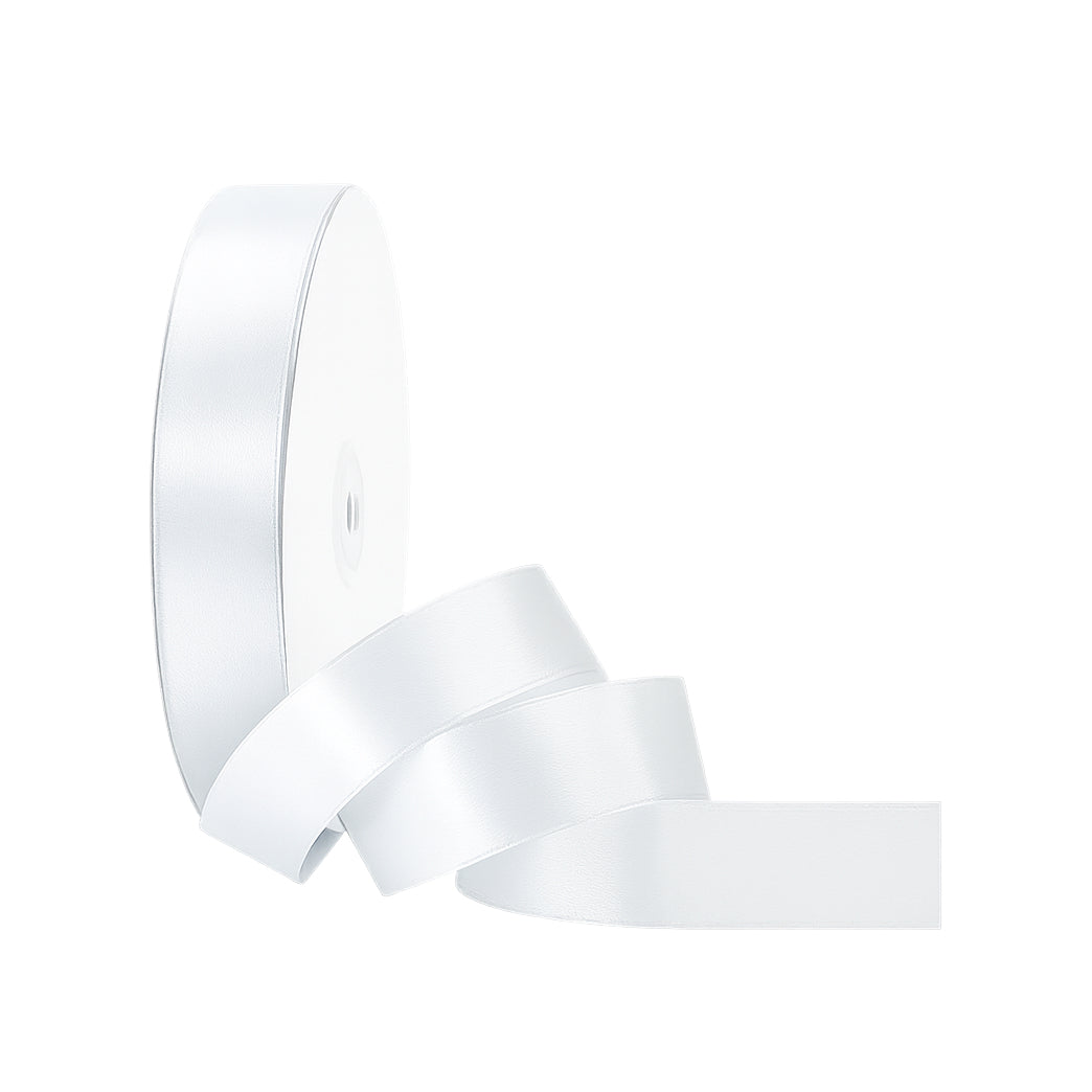 1 Inch Black Satin Ribbon for Gift Wrapping, Crafts, Hair Bows, and Party Decorations