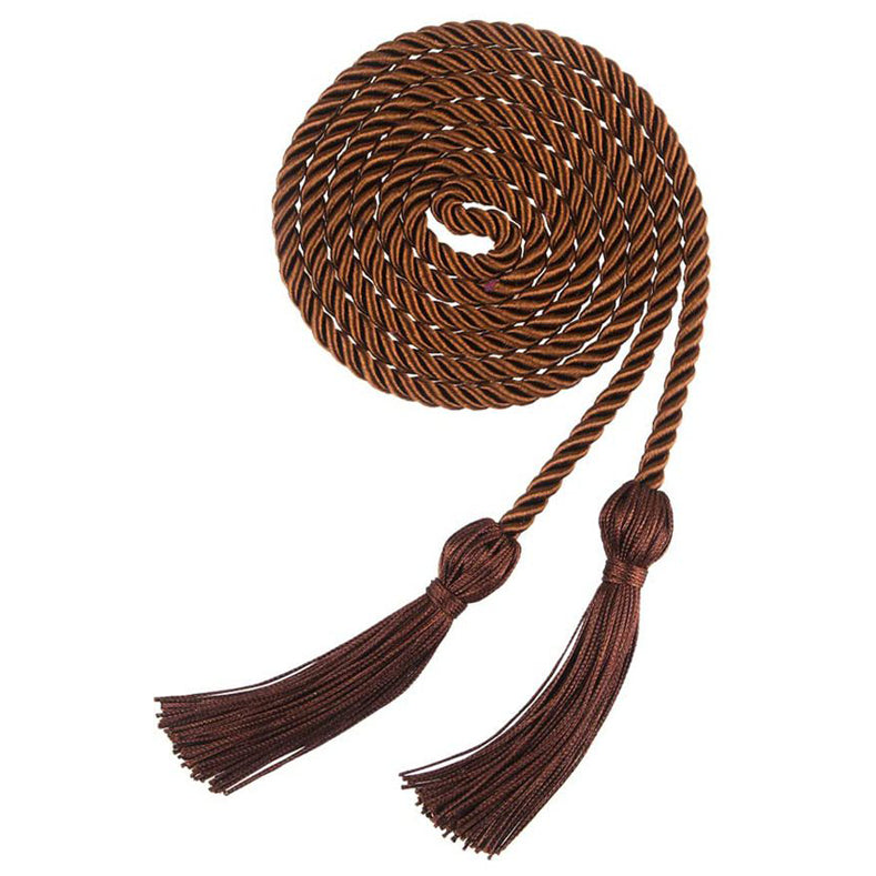 67 Inches Gold Graduation Cords for 2025 Ceremonies Braided Style Honor Tassel Rope