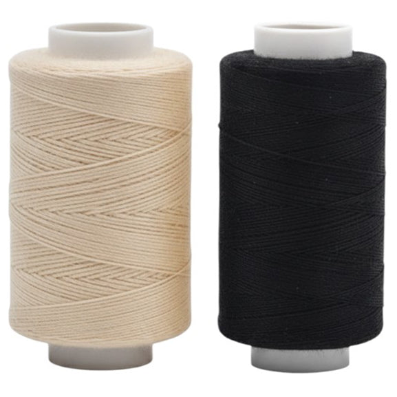Dual Duty All Purpose Sewing Thread 400 Yards 2 Color Spools for Hand and Machine Use