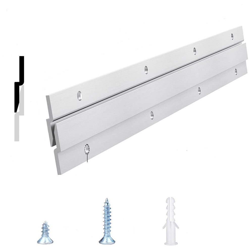 Aluminum French Cleat Picture Hanger with Hardware 100 lb Capacity for Mirrors Frames and Wall Art Mounting