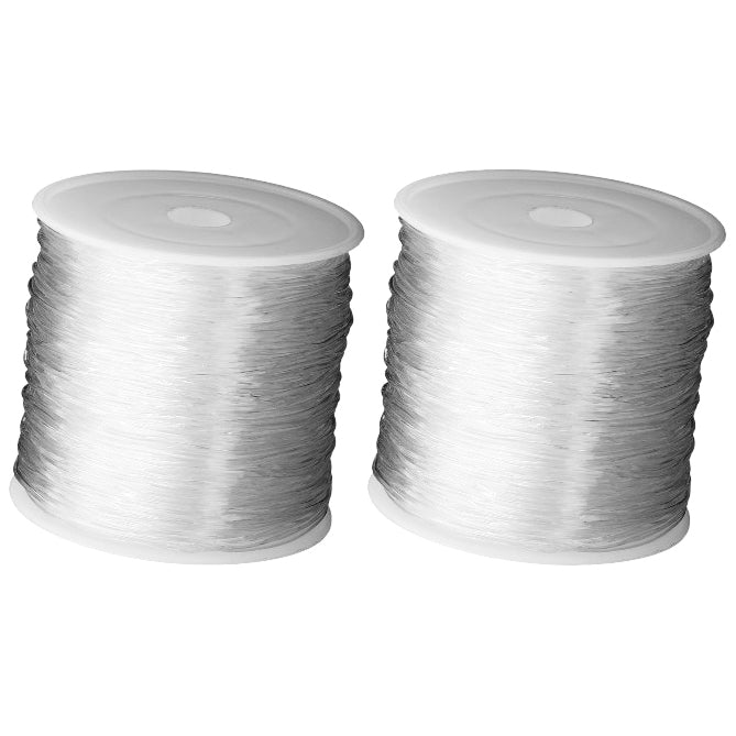 Crystal Clear Elastic Bracelet String Cord for Jewelry Making Beading with Clay Pony Seed Beads