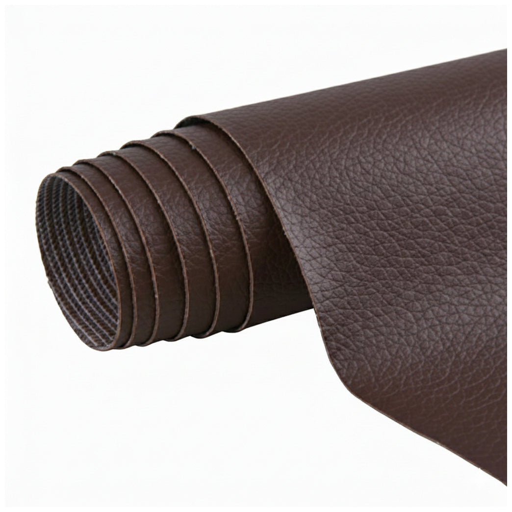 Waterproof Faux Leather Vinyl Fabric Sheets 0.6mm Thick UV Resistant Upholstery Material for DIY Repair Crafts