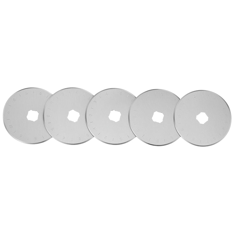 45mm Rotary Cutter Blades SKS-7 Steel Replacement Blades for Sewing and Quilting Projects, Pack of 5