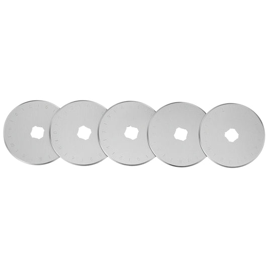 45mm Rotary Cutter Blades SKS-7 Steel Replacement Blades for Sewing and Quilting Projects, Pack of 5
