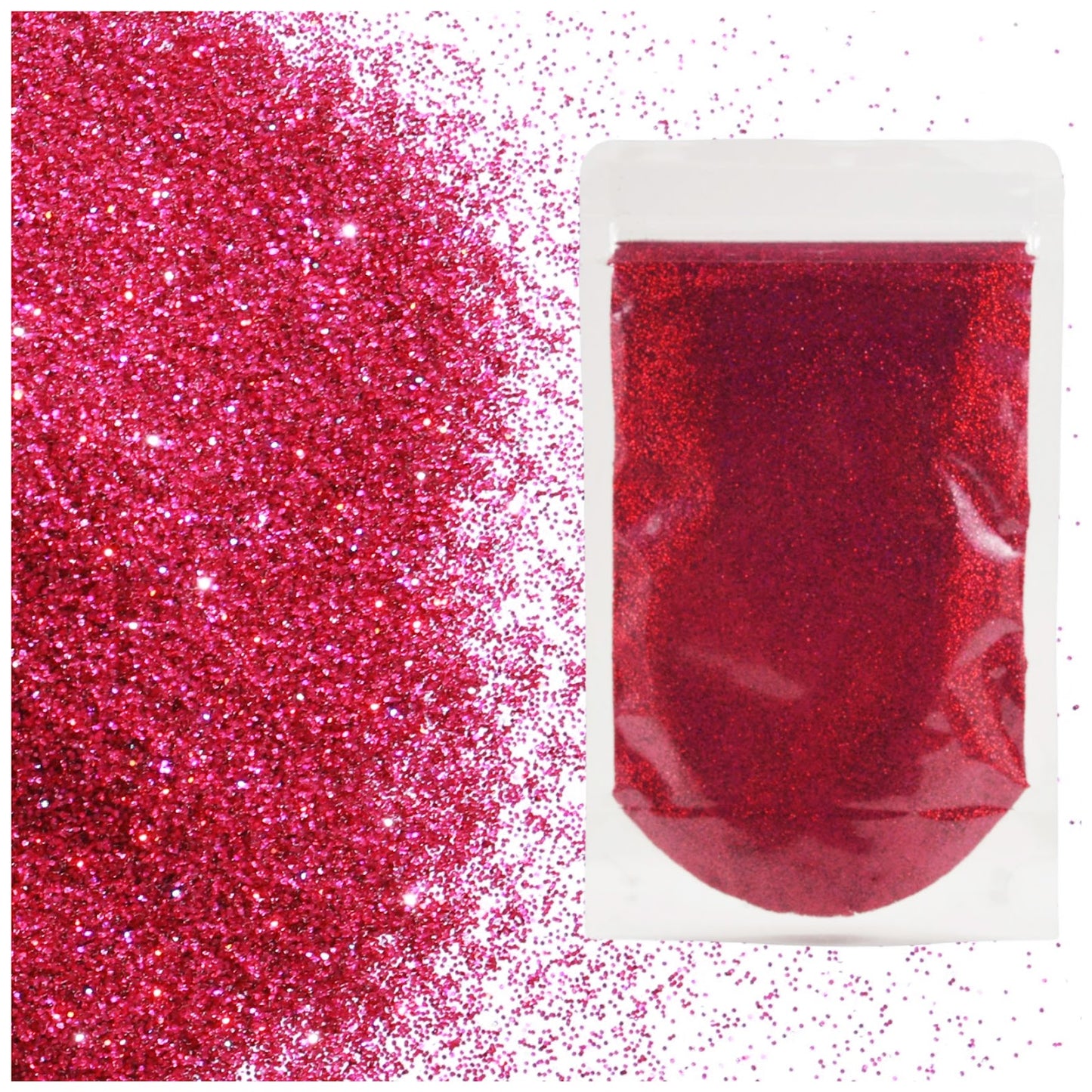 Holographic Fine Glitter 2mm 1/128 for Crafts Resin Jewelry Keychains and Party Decorations