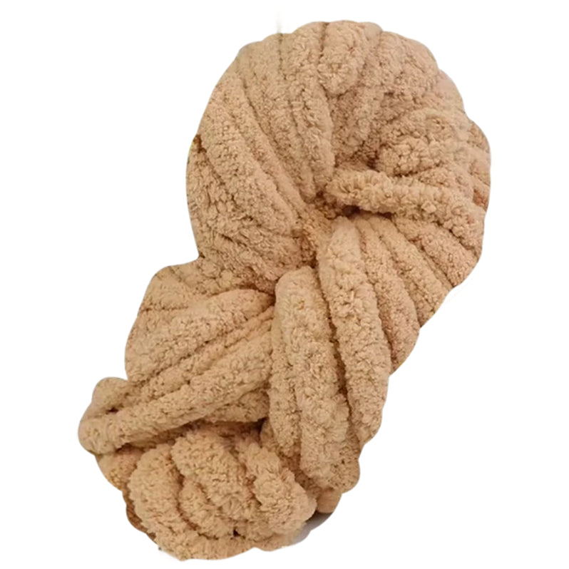Super Chunky Chenille Yarn Soft Thick Fluffy Polyester for Arm Knitting Blankets and Home Decor, 20mm Thick 250 Grams/8.82oz 27.34 yards