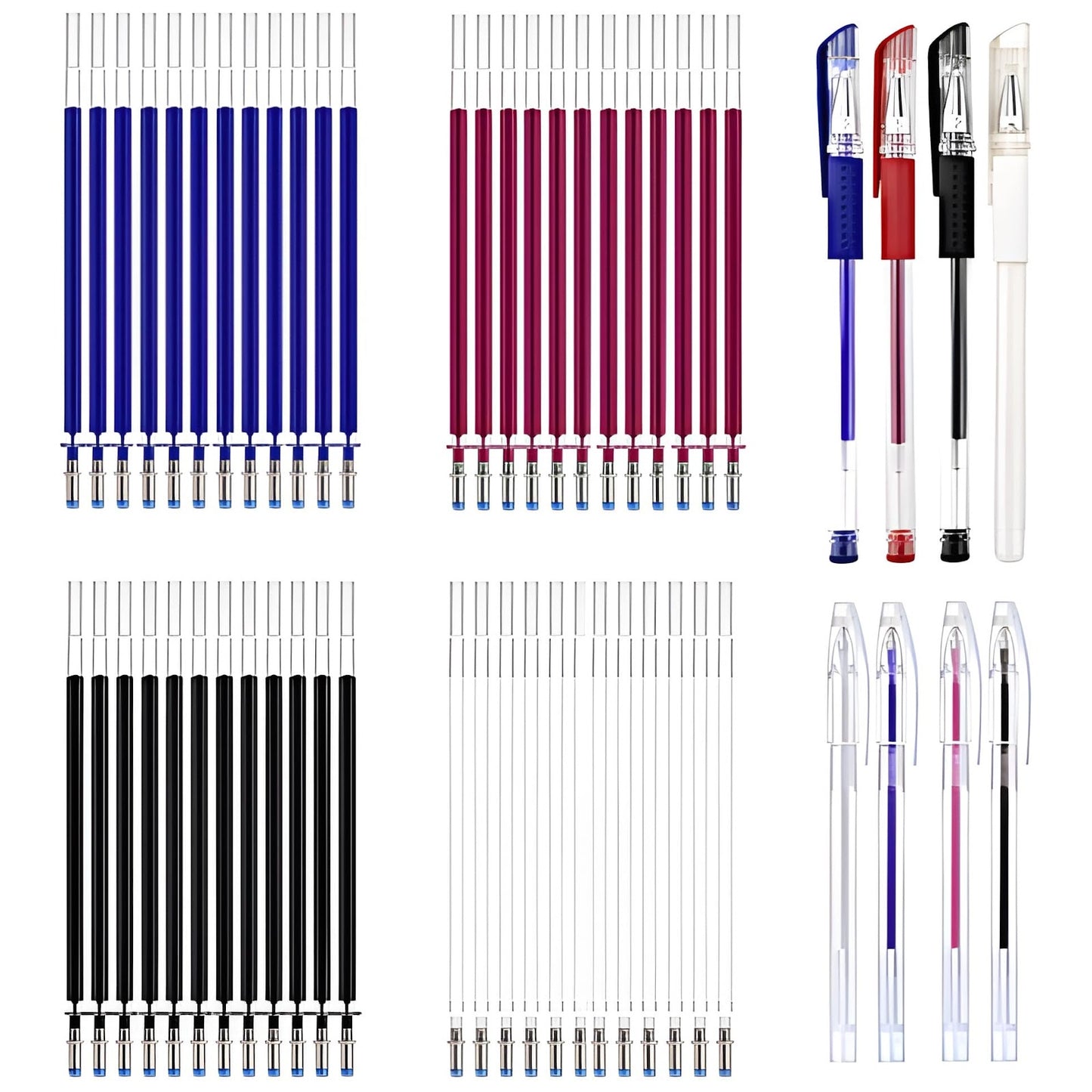 Heat Erasable Fabric Marking Pens with Refills for Quilting, Sewing, Dressmaking and DIY Tailoring