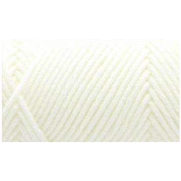 Creamy White Thick Acrylic Yarn for Knitting/Crochet, #5 Weight (130 Yards)