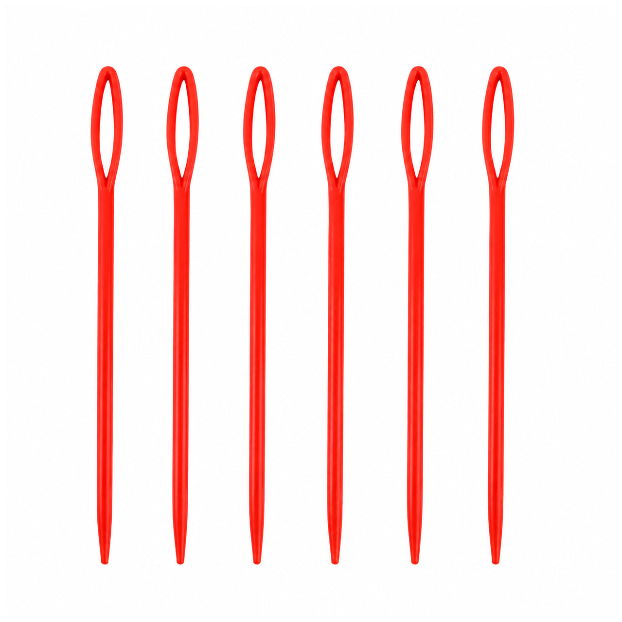 Multicolor Plastic Yarn Needles for Crocheting, Sewing, Weaving, and Needlepoint Crafts, Pack of 6