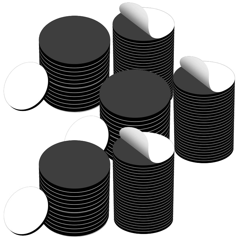Peel and Stick Flexible Magnetic Dots 0.8 x 0.08 Inch Adhesive Magnets for Crafts Office Whiteboard Fridge