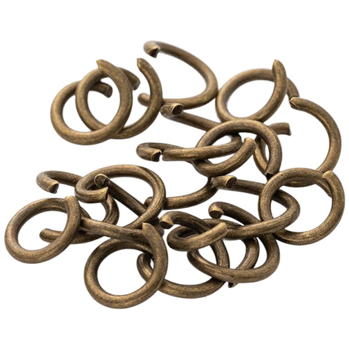 Open Jump Rings Iron for Jewelry Making Keychains Necklace Repair and DIY Crafts, Pack of 600